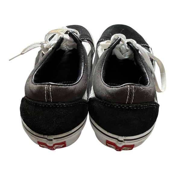 Vans Black White Canvas Stripe Old Skool Lace Up Sneakers Shoes Mens 6.5 - Picture 7 of 11